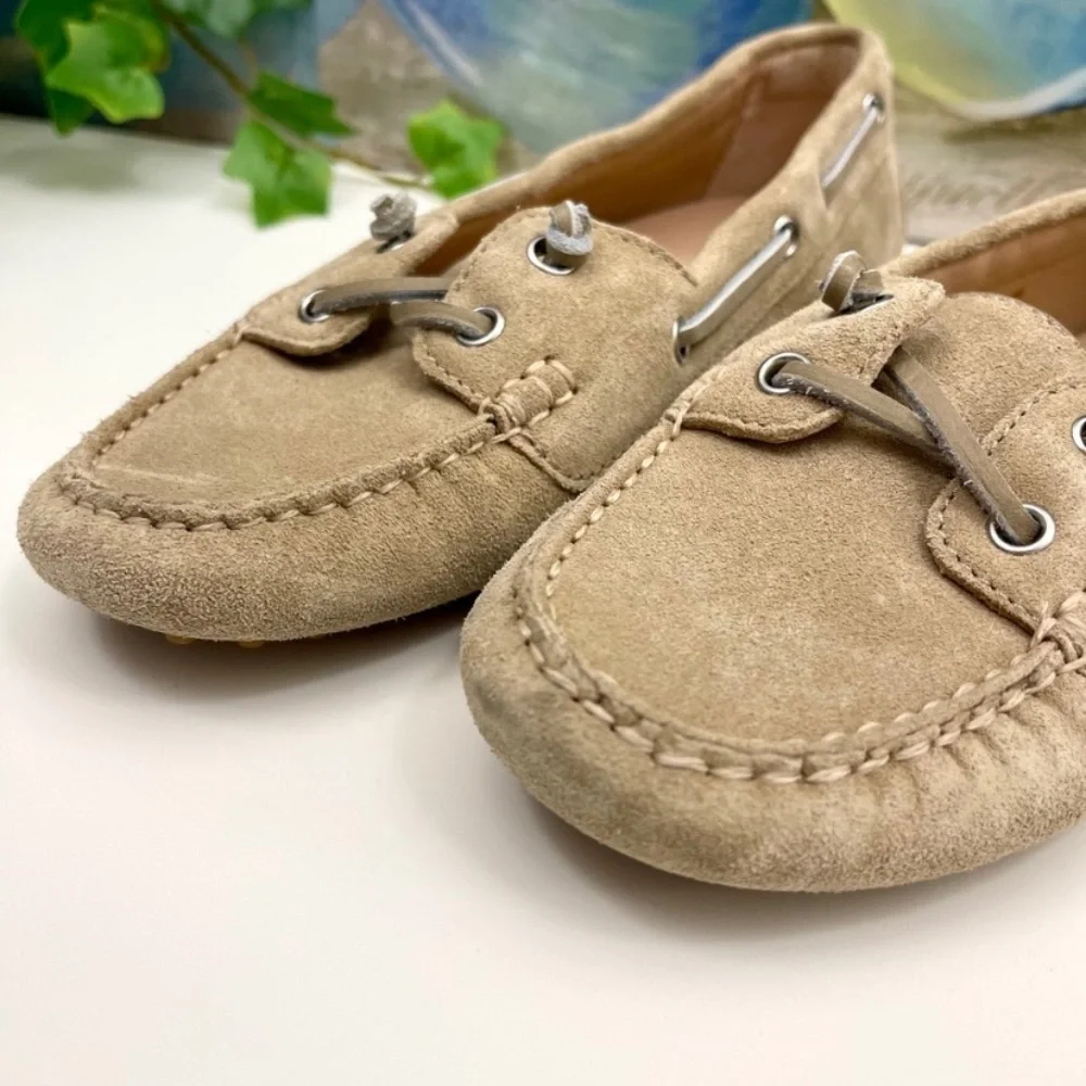 New Veronica Beard Jia Boater Flats in Sand Size 6 - Picture 9 of 14